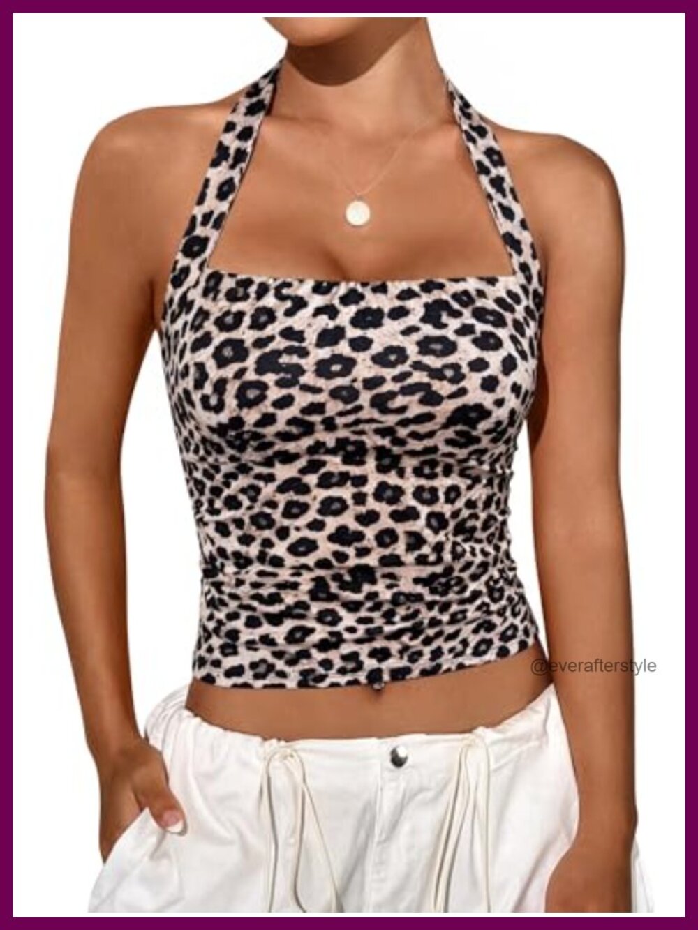 Polka Dot Halter Tank Top Y2K Crop Backless Sleeveless